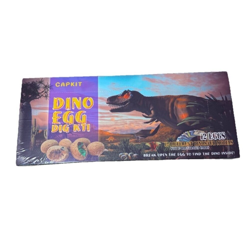 Dino Egg Dig Kit - Discover 12 Different Dinos, Dinosaur Eggs Excavation Kit